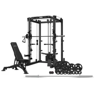 CORTEX SM-20 6-in-1 Power Rack with Smith & Cable Machine + BN-9 Bench + 100kg O - Picture 1 of 10