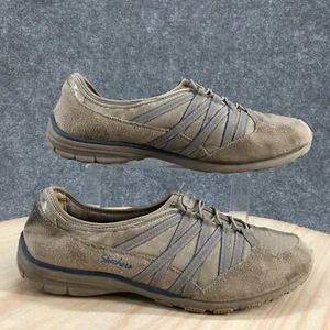 Skechers Shoes Womens 11 Relaxed Fit Slip On Sneakers Brown Leather 22551 Casual - Picture 1 of 19