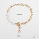 Fashion Pearl Pendant Gold Chain Vintage Elegant Baroque Pearls Necklace Gift