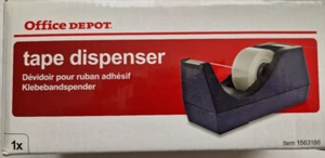 Office Depot Klebebandspender Tischabroller Schwarz 1563186 - NEU OVP - Bild 1 von 12