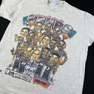 90’s San Antonio Spurs Caricature T-shirt Graphic tee Unisex S-5XL HN2220 - Picture 1 of 2