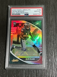2020 Panini Absolute Spectrum rot Auto Jalen Reagor 39/50 #146 PSA 10 - Bild 1 von 2