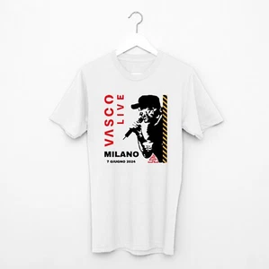 Tshirt Concerto VASCO LIVE ROSSI LIVE 2024 PERSONALIZZATO TOUR MILANO ROMA BARI - Imagen 1 de 10