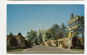 Vintage Postcard EVERGREEN MOTEL Salt Lake City UT State Street - Picture 1 of 2