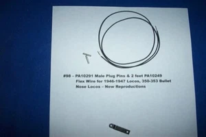 American Flyer Parts - PA10291 Plug Pins/PA10249 Wire #98 - Bild 1 von 1