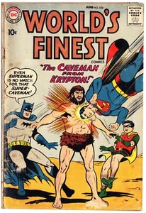 Vintage WORLD'S FINEST #102 (June 1959) SUPERMAN DC Comics BATMAN VG- 3.5 - Picture 1 of 2