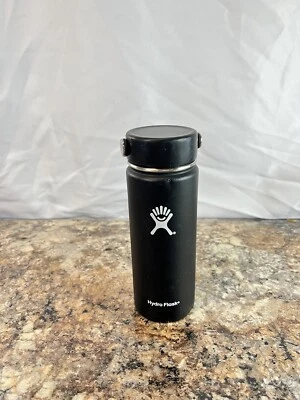 Hydro Flask Insulated Hydration Water Bottle Standard Mouth 18oz Black BPA Free - Image 1 of 4
