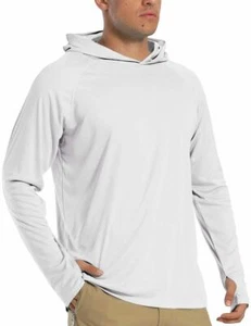 Tacvasen UPF50+ Mens Sun Skin Protection T-Shirts Outdoor Fishing Casual Hoodies - Picture 1 of 83