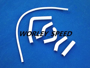 White Radiator Silicone Hose For Aftermarket KAWASAKI KX500 KX 500 1988-2004 - Picture 1 of 5