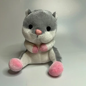Rennmaus Hamster Maus Ratte Stofftier grau weiß Plüsch Nager - Bild 1 von 8