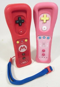Lote de mandos Super Mario & Princess Peach Nintendo Wii Remote Motion Plus - OEM - Imagen 1 de 8