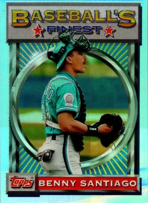 Topps Finest 1993 - Benito Santiago #138 refractor Foto 1 de 2