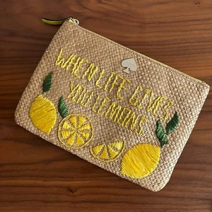 Seltene Kate Spade When Life Gives You Zitronen machen Limoncello Clutch Tasche Beutel - Bild 1 von 15