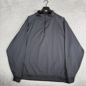 Chaqueta FootJoy Para Hombre 3XL Negra 1/4 Cremallera Pullover Golf Cuello Simulado Logo FJ - Imagen 1 de 7