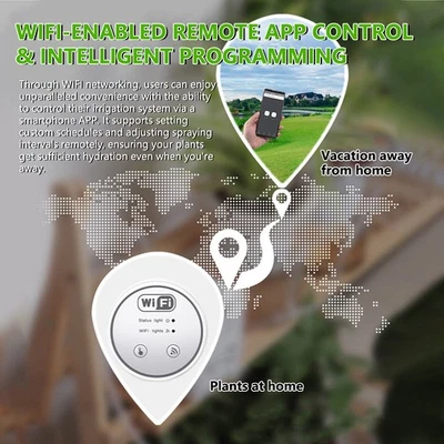 Wifi Gardening Water Timer Cellphone APP Control Garden Automatic Watering OPTH - Image 1 of 4