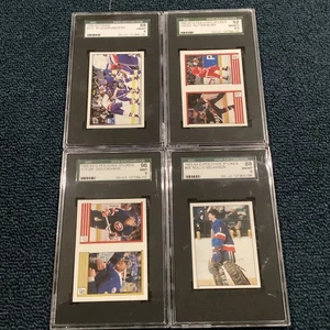 4x 1983-90 Panini & OPC Stickers NY Islanders ALL SGC 8 9 Hockey Set Lot NM-MINT - Picture 1 of 8