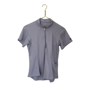 Kerrits hellblau periwinkle Reit Polo Reitsport Kurzarm Shirt M - Bild 1 von 4