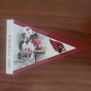 2015 Panini Contenders Larry Fitzgerald Pennants Die-Cut Card - Picture 1 of 6