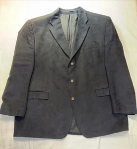 Chaps Ralph Lauren Men’s 50L Blazer Jacket Black 100% Polyester/Microfiber Nice! - Picture 1 of 20