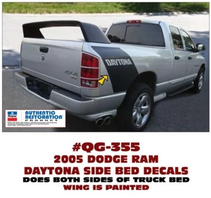 SP QG-355 2005 DODGE RAM 1500 - KIT DE RAYAS DE CAMA DAYTONA - TAMAÑO DE FÁBRICA - CON LICENCIA - Imagen 1 de 1