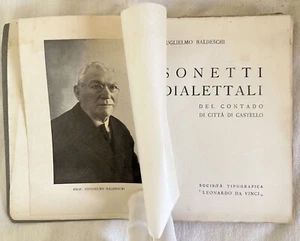 GUGLIELMO BALDESCHI SONETTI DIALETTALI DEL CONTADO DI CITTA DI CASTELLO 1943 - Foto 1 di 3