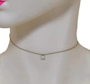 Simulated opal necklace by Tai ,gold over brass - Picture 1 of 4