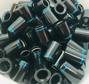 (12) Premium Quality Iron Ferrules Black w/ Blue Ring 0.75" - Choose .355 .370 - Picture 1 of 1