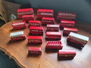 Joblot Vintage Buy British Toys Red Double Decker Buses - Picture 1 of 3