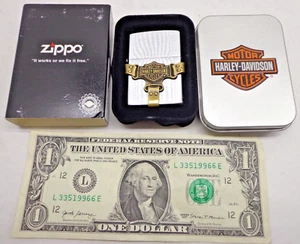 NEW Zippo Harley Davidson Motorcycle Lighter Bootstrap “C” XIV USA FREE SHIP!!! - Picture 1 of 4