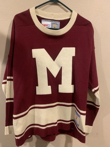 MMontreal Maroons CCM Vintage NHL Heritage Sweater Jersey Size M Cover