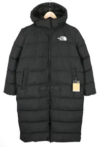 THE NORTH FACE Triple C Women Jacket XL Black 550 Down Insulation Hooded Logo - Picture 1 of 15