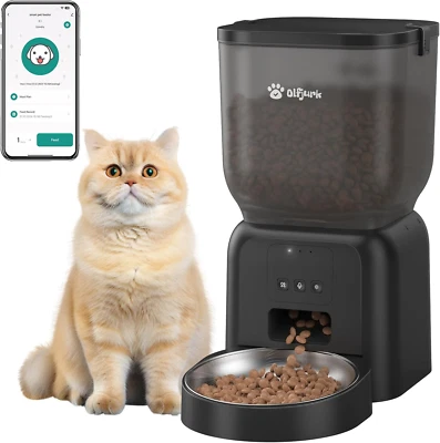 Distributore Automatico Cibo Gatti Cani WiFi 4L Dispenser Crocchette Cane Gatto  - Immagine 1 di 4