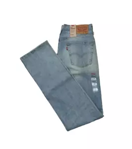 Levis Classic 514 Straight Fit Stretch Retro Style Denim Blue Jeans Size 32 - Picture 1 of 8