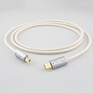 High-End 6N OCC versilbert USB Kabel Typ A auf Typ B Decoder Digitalkabel - Bild 1 von 6