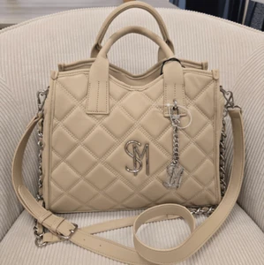 NEW Steve Madden Quilted Satchel Handbag - Picture 1 of 8