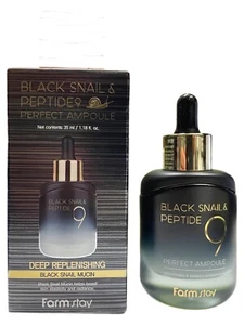 FarmStay Peptide9 and Black Snail Perfect Ampoule Deep Replenishing 1.18oz /35ml - Picture 1 of 1