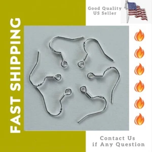 Lot of 60_925 Sterling Silver Plated Earring Hooks Finding for Jewelry Making - Picture 1 of 5