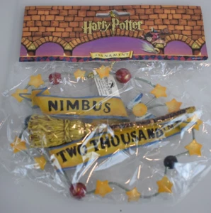 Harry Potter Nimbus Dos Mil Adorno de Navidad Kurt Adler De Colección NUEVO 2000 - Imagen 1 de 5
