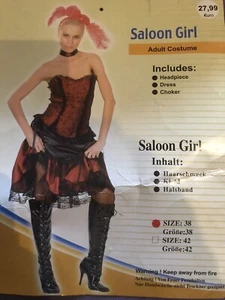 ✅Sexy Kostüm Moulin Rouge Saloongirl Piratin M 38/40 Karneval Fasching ✅NEU - Bild 1 von 4