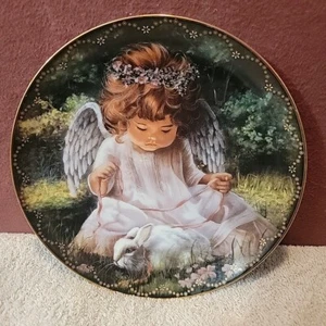 Vtg Donna Brooks Bradford Exchange Collector's Plate An Angel's Kindness LTD ED. - Picture 1 of 5
