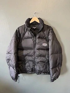 Vintage Polo Ralph Lauren Mens Down Puffer Jacket Coat M Black Full Zip Rare - Picture 1 of 5