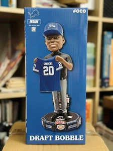 Barry Sanders Detroit Lions 1989 Draft Pick Bobblehead FOCO NEW ORIG BOX #124 - Picture 1 of 6