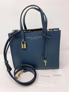 Mark Jacobs THE GRIND MINI TOTE BAG M0015685 Navy New #33 - Picture 1 of 3