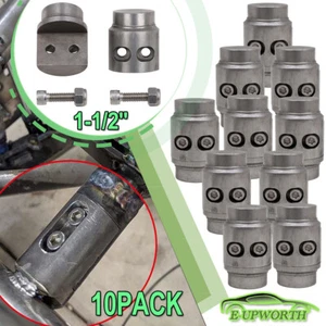 10pcs 1-1/2" Weld In Tube Connectors Roll Cage Bungs for .095 & .120 Wall steel - Picture 1 of 17