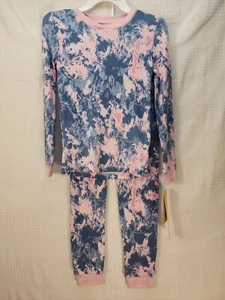 Saint Eve Pajama Set Girls Size 10 Tie Dye Long Sleeve Lightweight 2 Piece - Picture 1 of 5