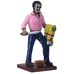 El Valiente Skeleton with Knife Day of the Dead Dia de los Muertos Figurine - Picture 1 of 1