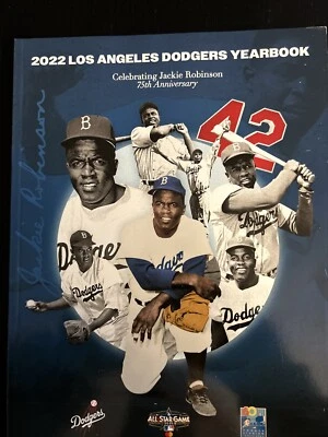 2022 LOS ANGELES DODGERS YEARBOOK JACKIE ROBINSON TRIBUTE VIN SCULLY! - Image 1 of 4