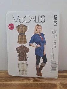 MCCALLS M6401 SIZES LRG XLG XXL TOPS & TUNICS UC/FF - Picture 1 of 3