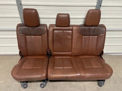 1999-2016 FORD F250 F350 F450 SUPER DUTY KING RANCH CREW CAB REAR SEATS - Image 1 of 4