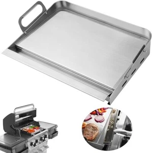 Heavy Duty 23'' Stainless Steel Flat Top Griddle Grill Plancha for Double Burner - Picture 1 of 9